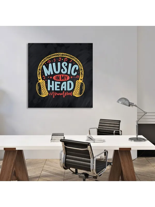 Tablou canvas Music – text decorativ — imaginea 3