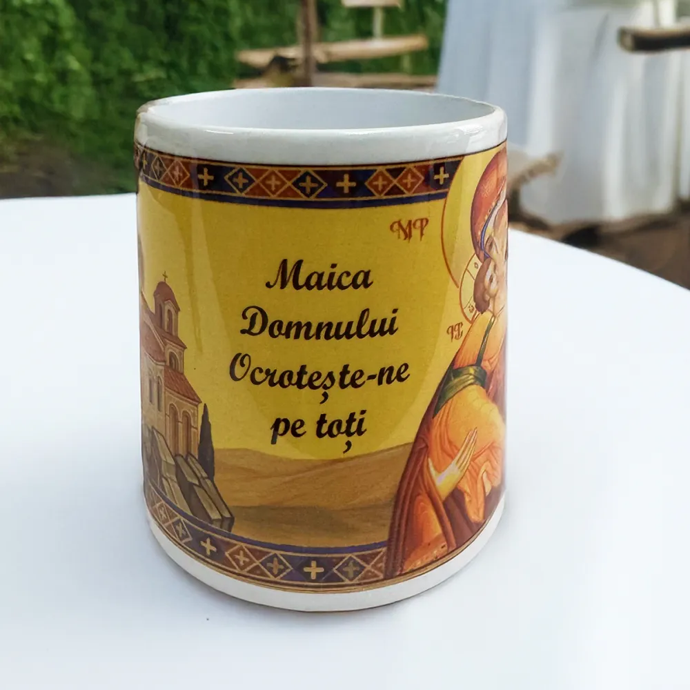 Cană cu icoana Maicii Domnului Theotokos — imaginea 4