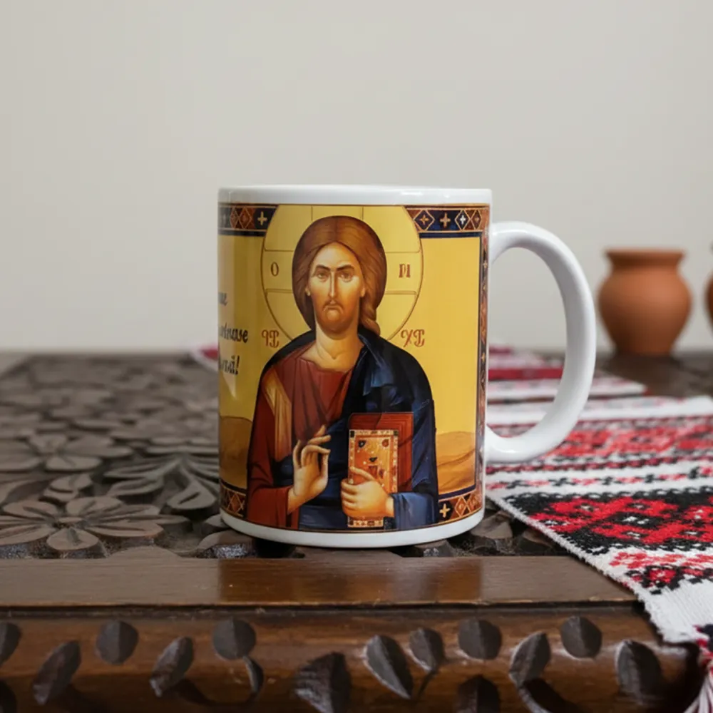 Cană cu icoana lui Iisus Hristos Pantocrator — imaginea 6