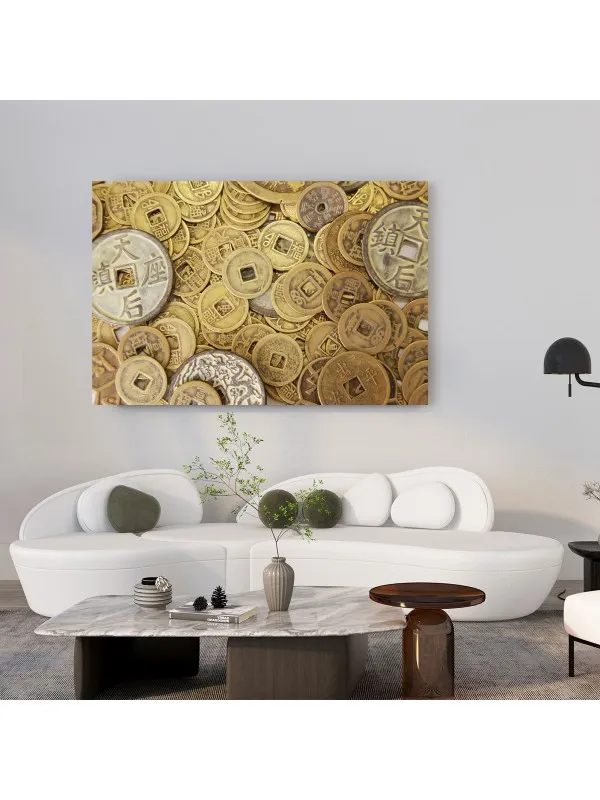 Tablou canvas Monede chinezești – decor feng shui — imaginea 4