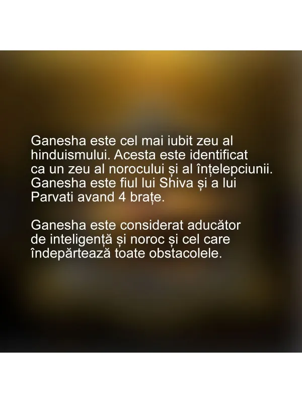 Tablou canvas Ganesha gold – divinitate hindusă — imaginea 2