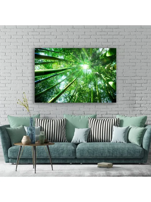 Tablou canvas Pădure de bambus zen – decor feng shui — imaginea 3