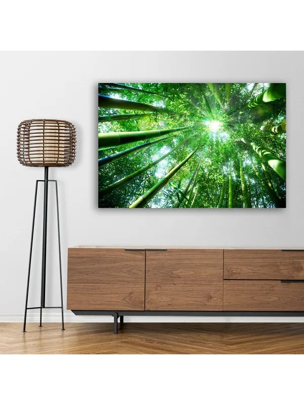 Tablou canvas Pădure de bambus zen – decor feng shui — imaginea 4