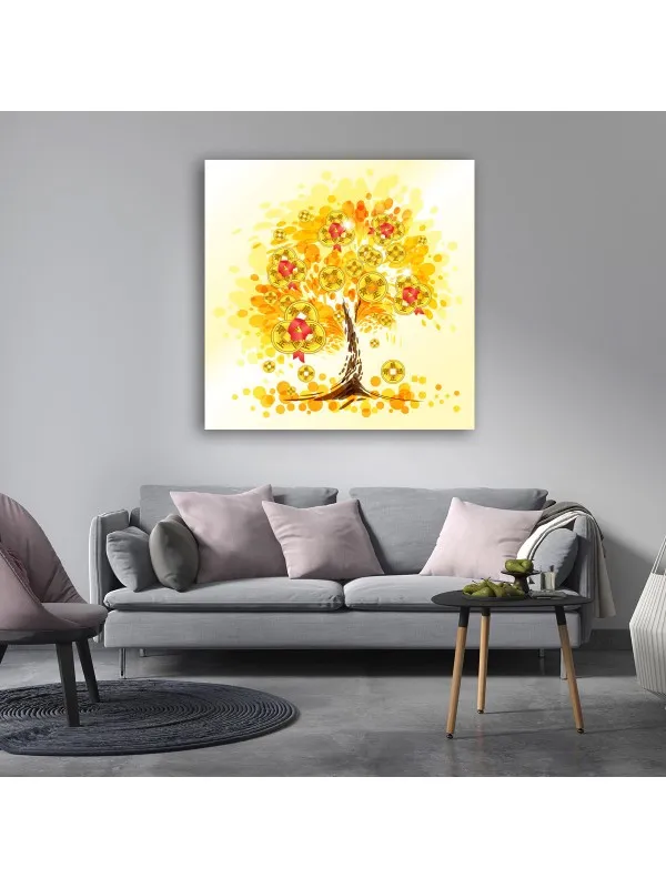 Tablou canvas Copacul cu monede – simbol feng shui al prosperității — imaginea 3