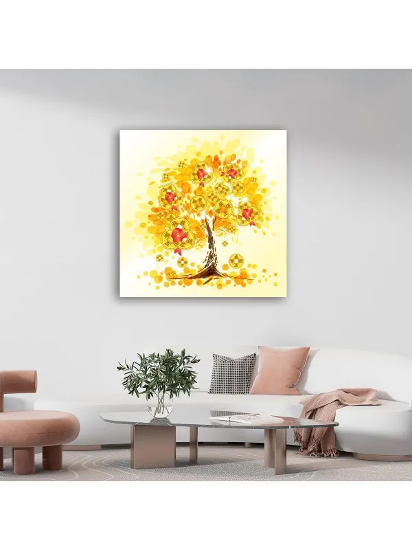 Tablou canvas Copacul cu monede – simbol feng shui al prosperității — imaginea 4