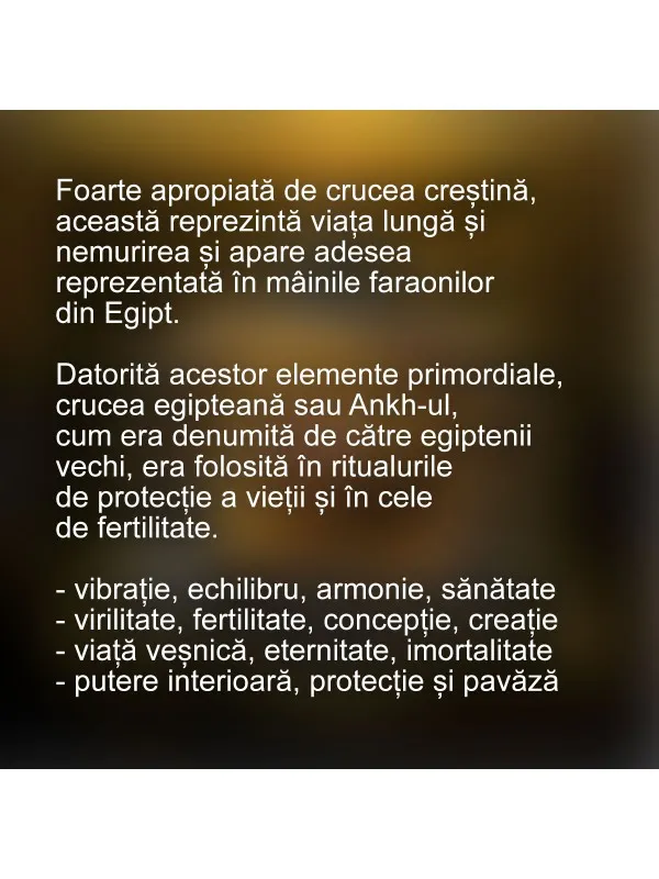 Tablou canvas Ankh în nisip – simbolul vieții — imaginea 2