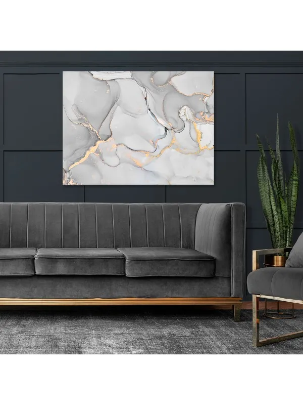 Tablou canvas Abstract gray – compoziție în nuanțe de gri — imaginea 2