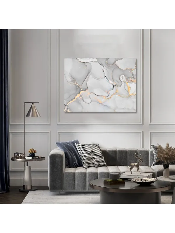 Tablou canvas Abstract gray – compoziție în nuanțe de gri — imaginea 3