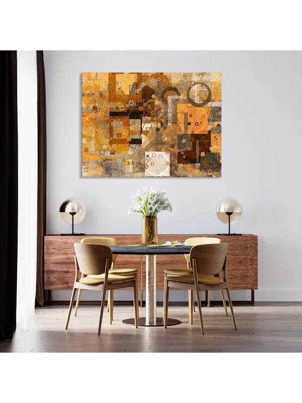 Tablou canvas Abstract brown – compoziție în tonuri de maro — imaginea 2