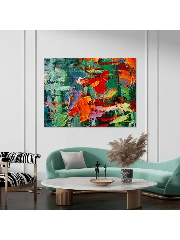 Tablou canvas Multicolor V2 – compoziție abstractă — imaginea 2