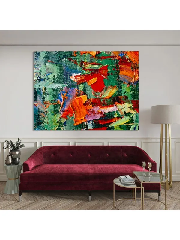 Tablou canvas Multicolor V2 – compoziție abstractă — imaginea 3