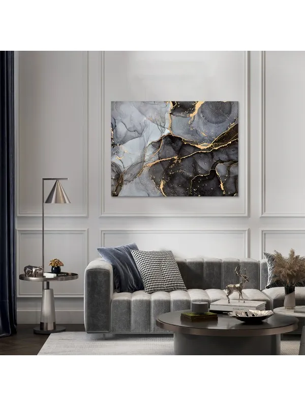 Tablou canvas Shades gray – abstract în nuanțe de gri — imaginea 2