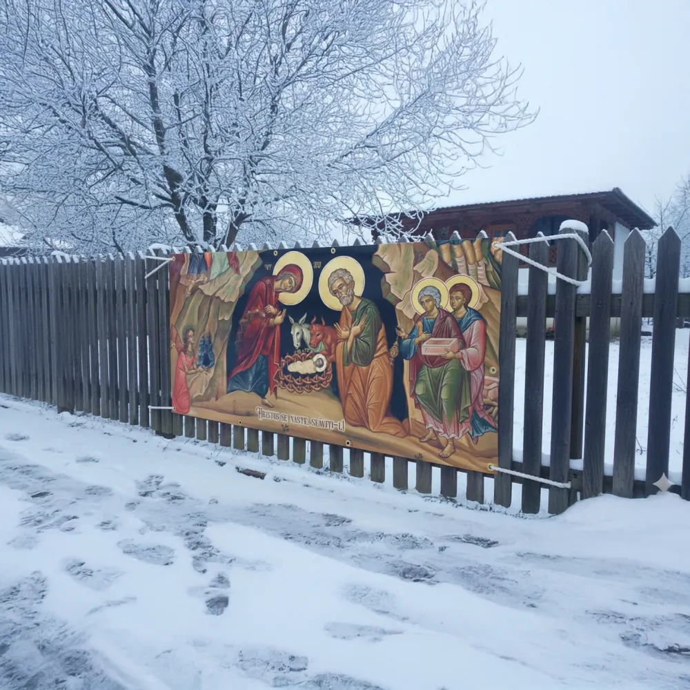 Banner Nașterea Domnului, 2 x 1 m – decor de Crăciun și fundal foto — imaginea 2