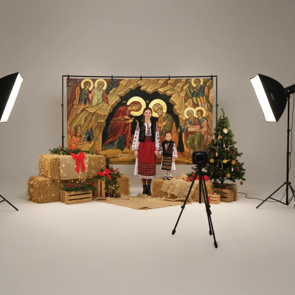Banner Nașterea Domnului, 2 x 1 m – decor de Crăciun și fundal foto — imaginea 7