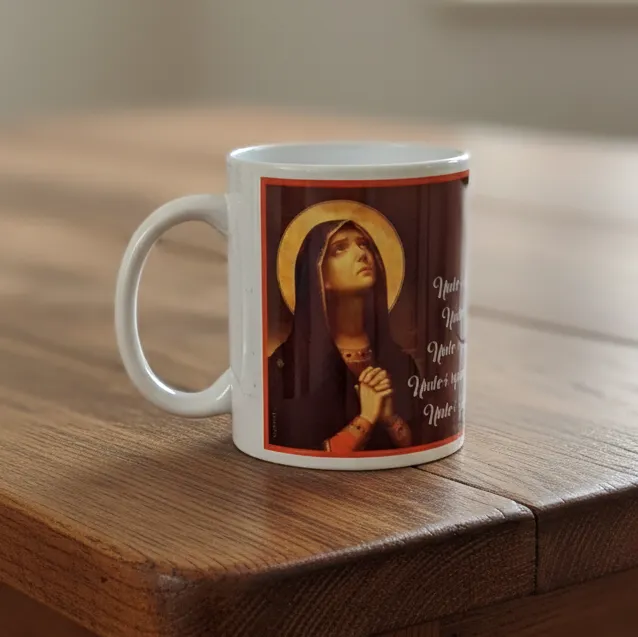 Cană Binecuvântarea casei – cu Iisus Hristos și Maica Domnului — imaginea 4