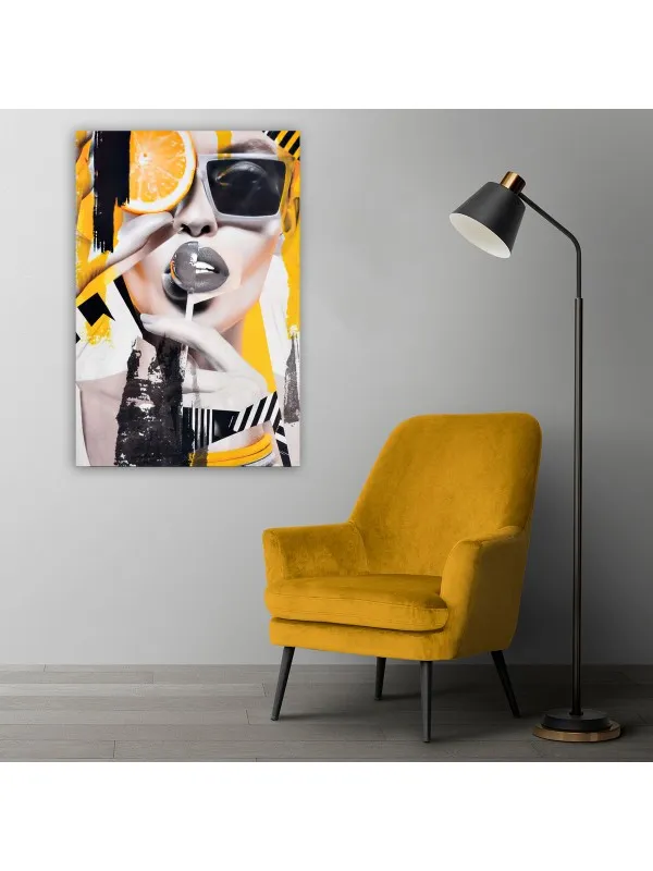 Tablou canvas Dulcea tentație – portret modern de femeie — imaginea 2