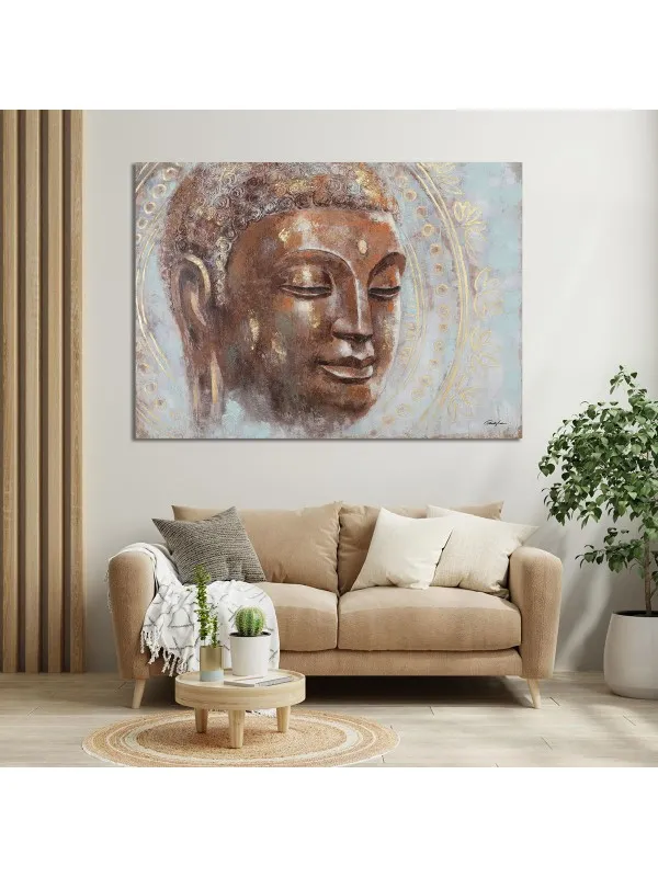 Tablou canvas feng shui Iluminare interioară – Buddha în meditație — imaginea 2