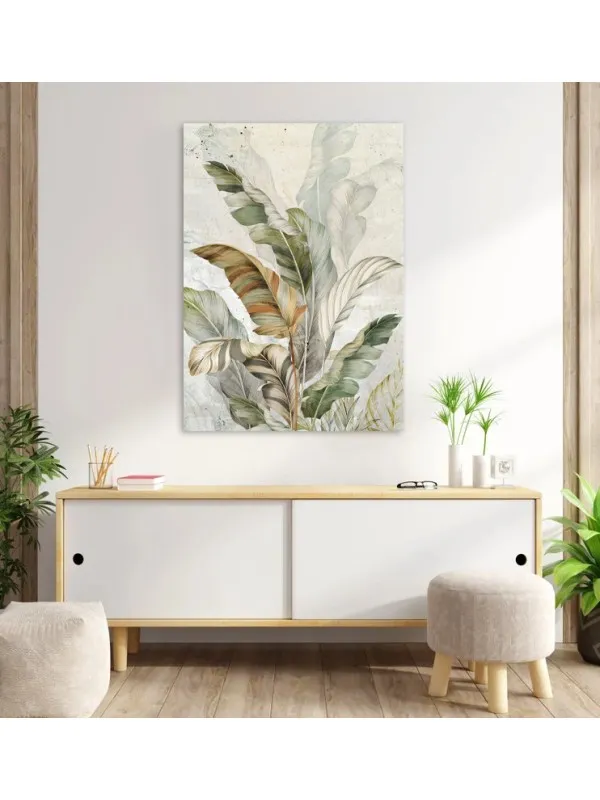 Tablou canvas Esența naturii – plante în acuarelă — imaginea 4
