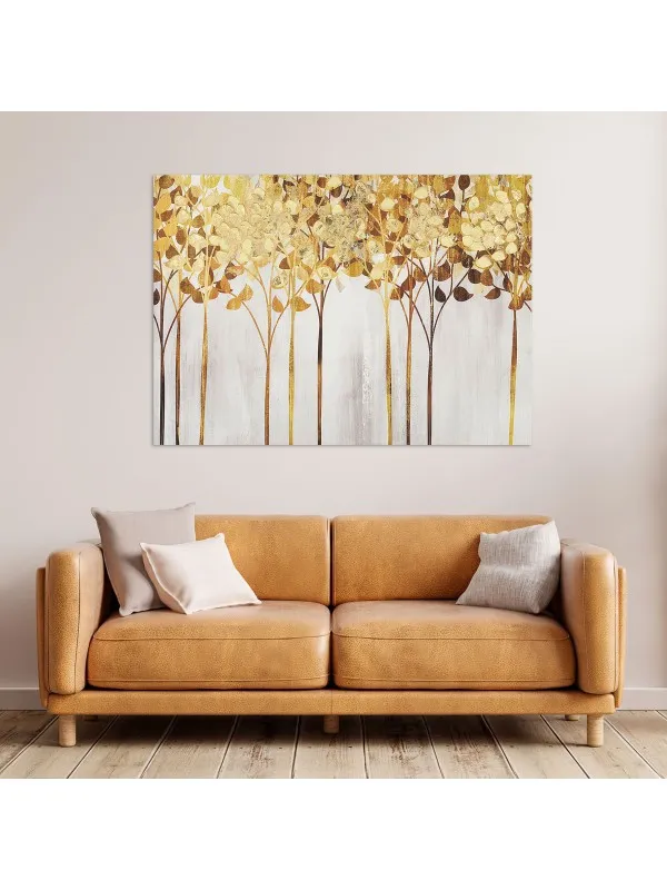 Tablou canvas Fragilitatea naturii – copaci aurii — imaginea 2