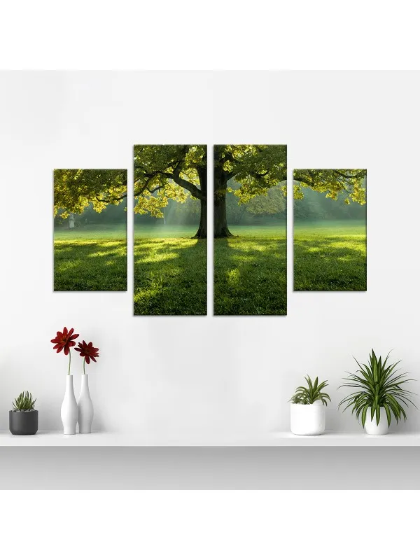Tablou canvas din 4 piese Beautiful tree – 30 x 50 cm și 30 x 70 cm — imaginea 2