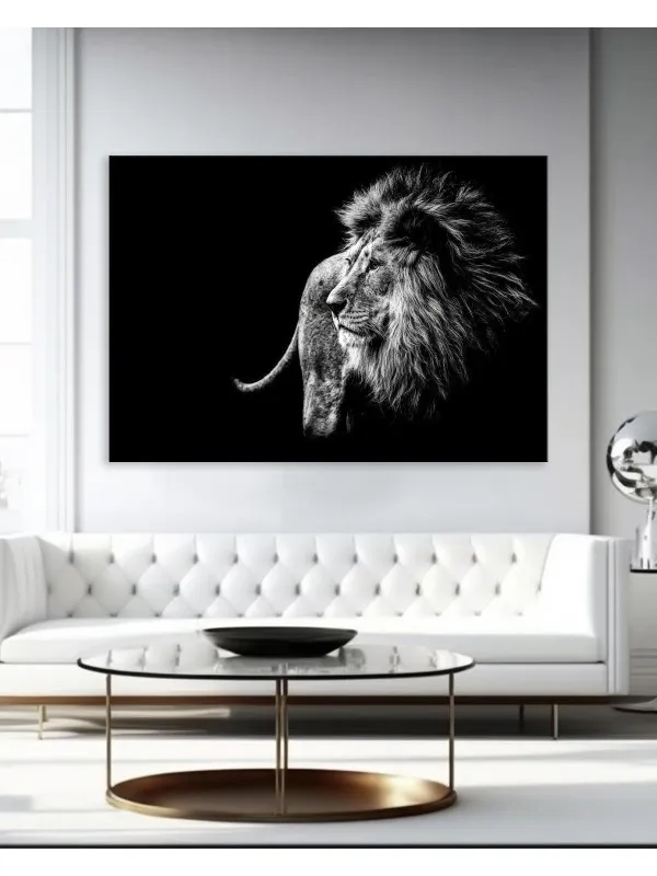 Tablou canvas Leu dedicat succesului – mesaj motivațional — imaginea 2