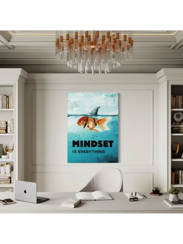 Tablou canvas Mindset is everything – decor motivațional pentru casă — imaginea 2