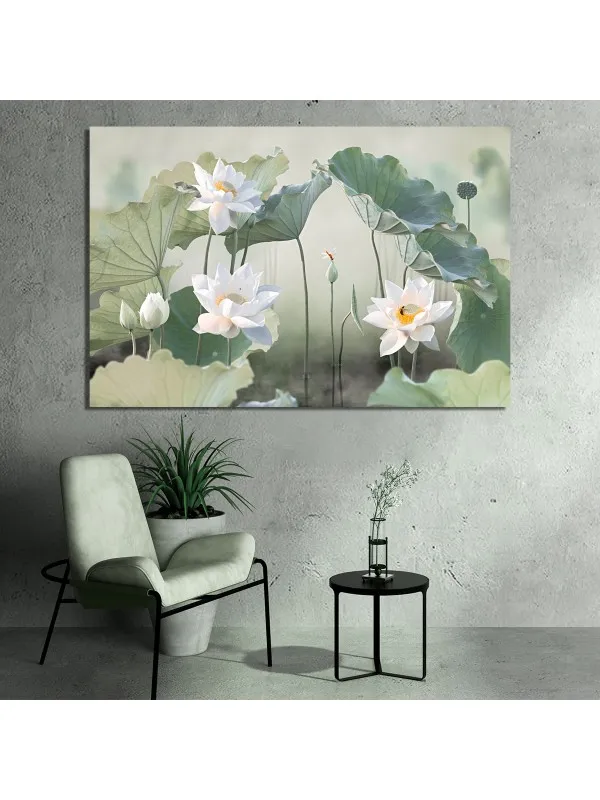 Tablou canvas Flori de lotus – simbol feng shui, 70x100 cm — imaginea 3