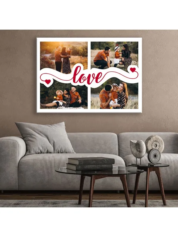 Tablou canvas personalizat Colajul vieții – colaj cu 4 poze — imaginea 2