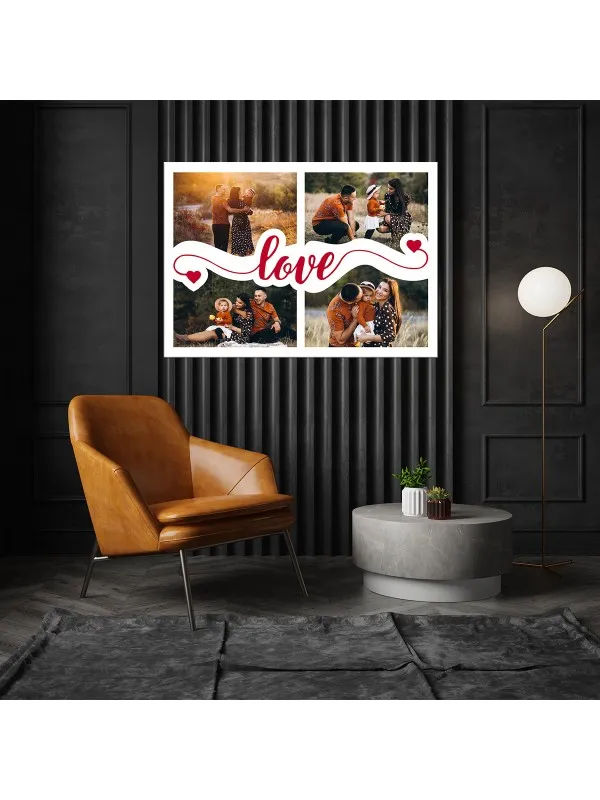 Tablou canvas personalizat Colajul vieții – colaj cu 4 poze — imaginea 3