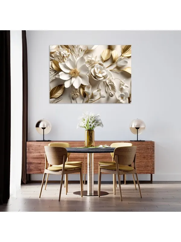 Tablou canvas Eleganță florală II – pentru living, dormitor sau hol — imaginea 2