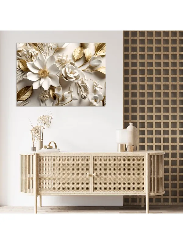 Tablou canvas Eleganță florală II – pentru living, dormitor sau hol — imaginea 4