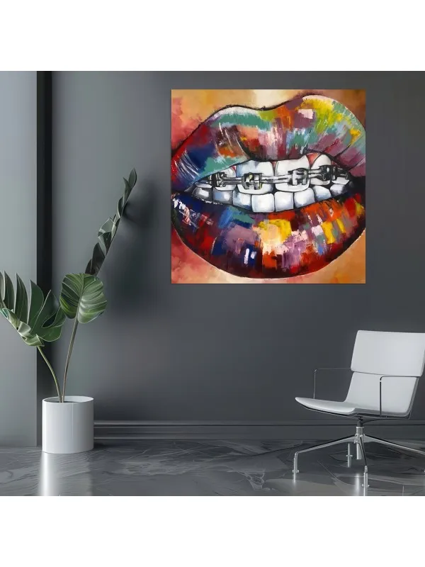 Tablou canvas Aparatul dentar magic – pentru cabinet stomatologic — imaginea 4