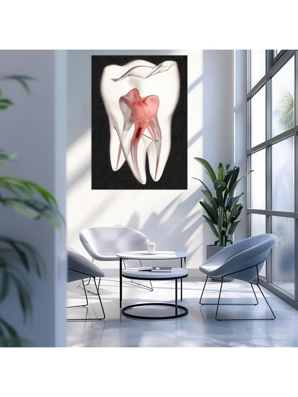 Tablou canvas White tooth – pentru cabinet stomatologic — imaginea 3