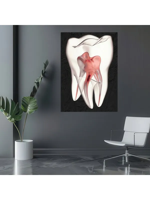 Tablou canvas White tooth – pentru cabinet stomatologic — imaginea 4