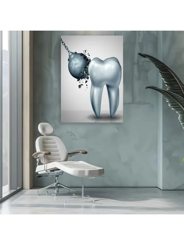 Tablou canvas Dintele puternic – pentru cabinet stomatologic — imaginea 2