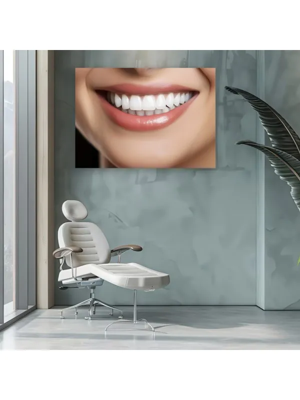 Tablou canvas Zâmbetul strălucitor – pentru cabinet stomatologic — imaginea 3