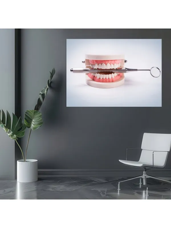 Tablou canvas Reconstrucția zâmbetului – pentru cabinet stomatologic — imaginea 3