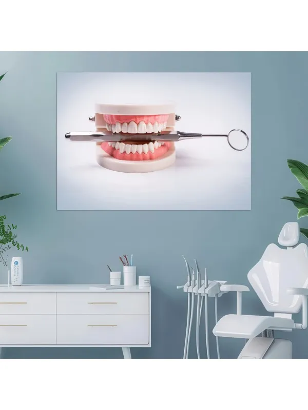 Tablou canvas Reconstrucția zâmbetului – pentru cabinet stomatologic — imaginea 4