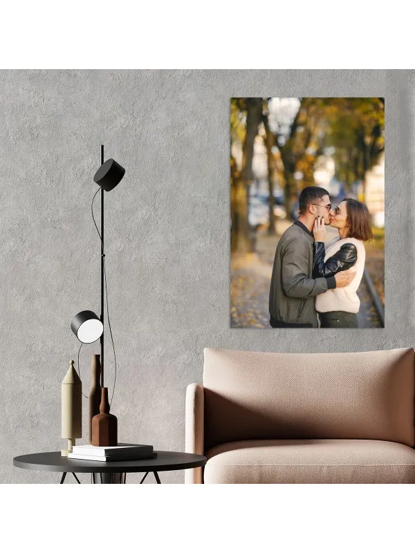 Tablou canvas personalizat cu poza de cuplu – 80x120 cm (vertical) — imaginea 2