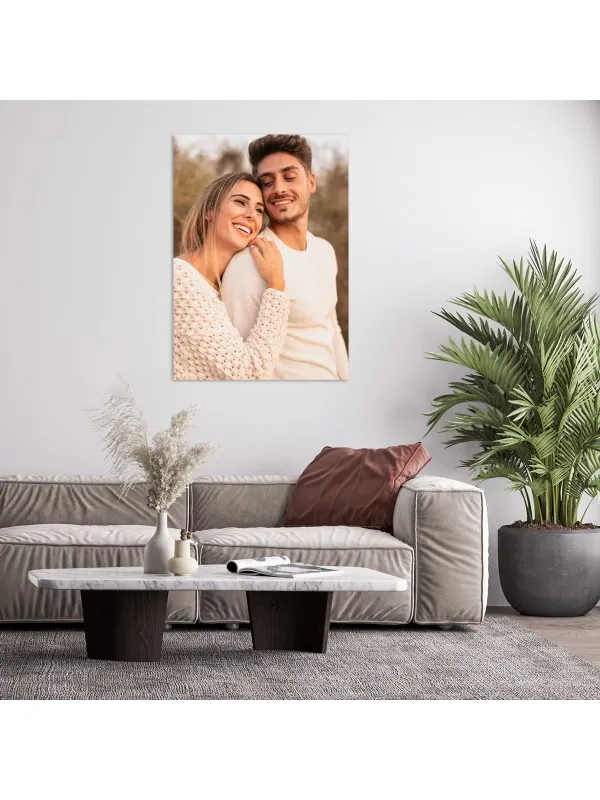 Tablou canvas personalizat cu poza de cuplu – 50x70 cm (vertical) — imaginea 2