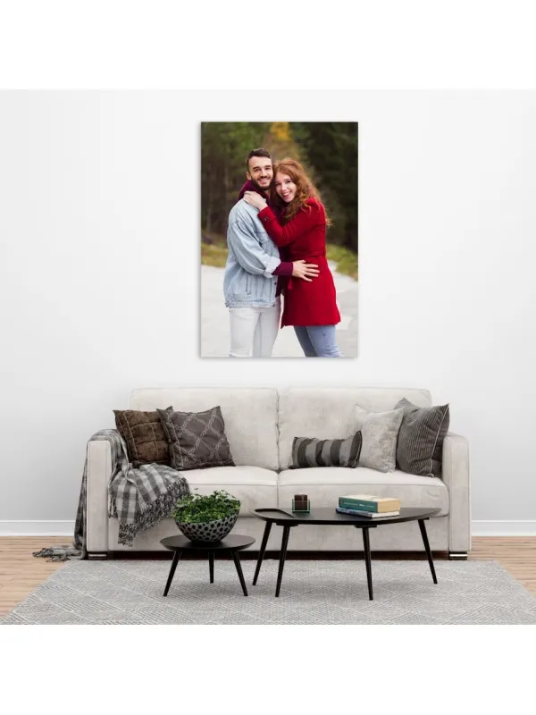 Tablou canvas personalizat cu poza de cuplu – 60x90 cm (vertical) — imaginea 2