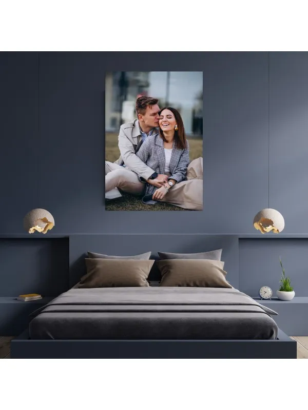 Tablou canvas personalizat cu poza de cuplu – 70x100 cm (vertical) — imaginea 2