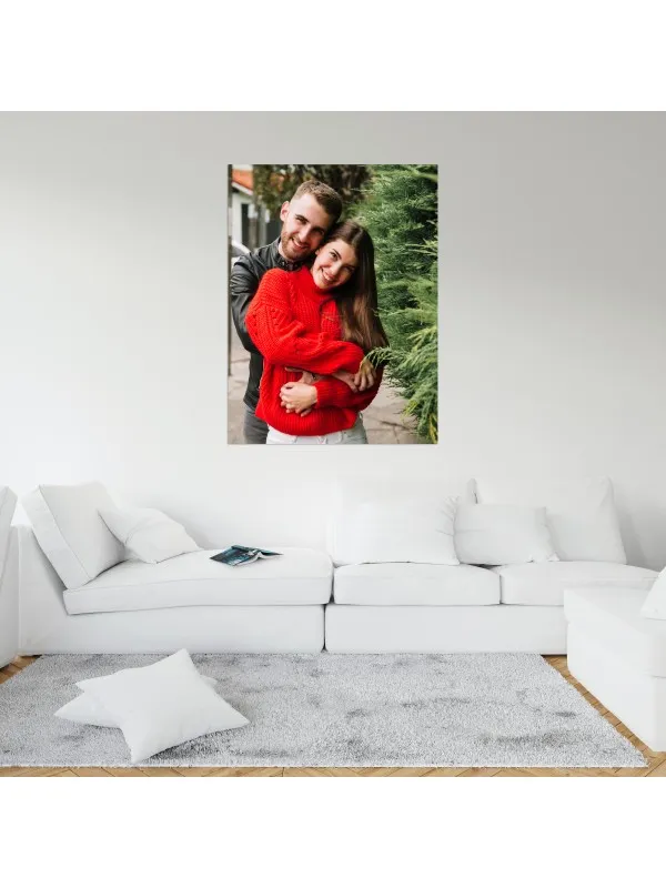 Tablou canvas personalizat cu poza de cuplu – 30x40 cm (vertical) — imaginea 2