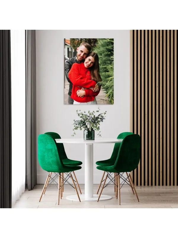 Tablou canvas personalizat cu poza de cuplu – 30x40 cm (vertical) — imaginea 3