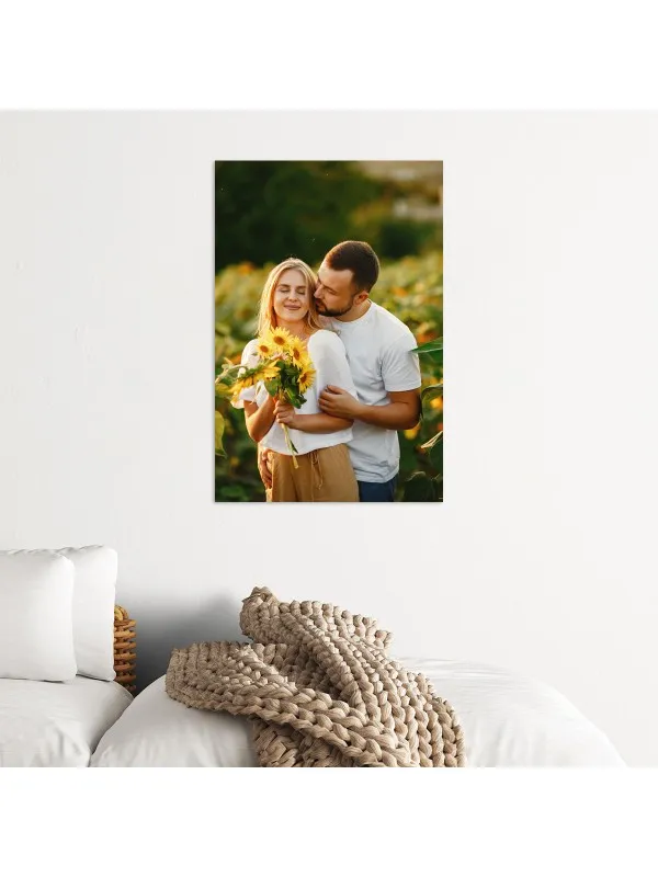 Tablou canvas personalizat cu poza de cuplu – 40x60 cm (vertical) — imaginea 2