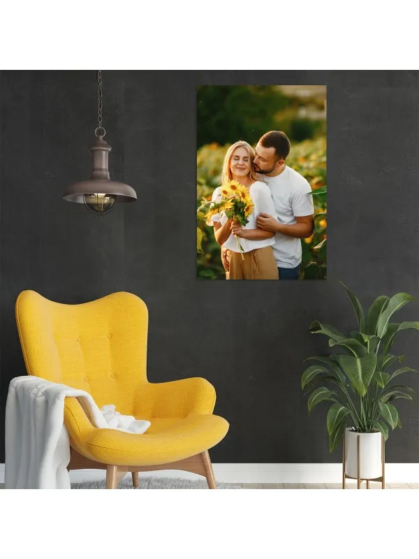 Tablou canvas personalizat cu poza de cuplu – 40x60 cm (vertical) — imaginea 3