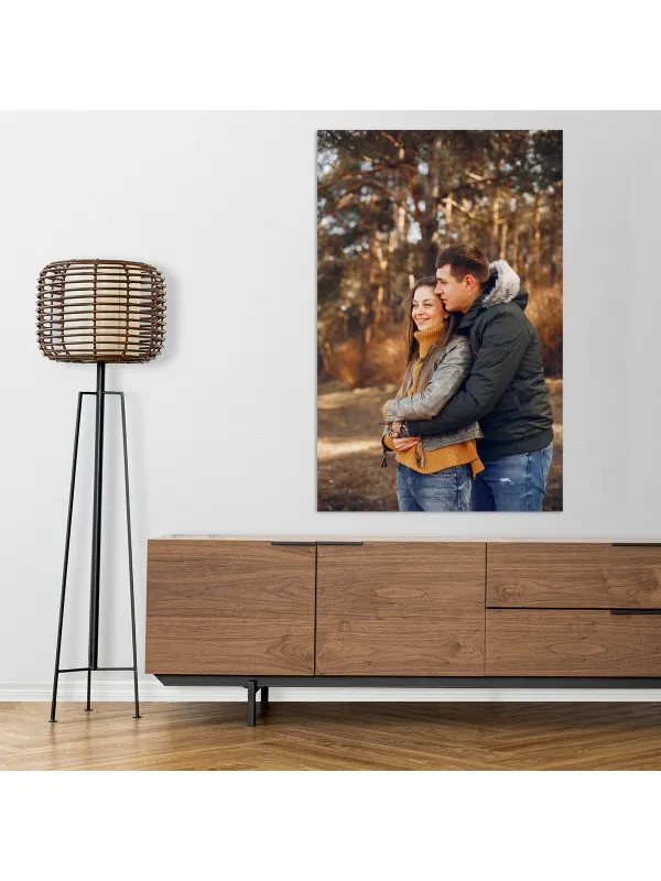Tablou canvas personalizat cu poza de cuplu – 90x140 cm (vertical) — imaginea 3