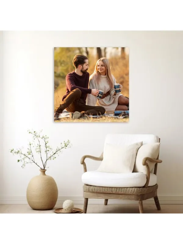 Tablou canvas personalizat cu poza ta – 80x80 cm (pătrat) — imaginea 2
