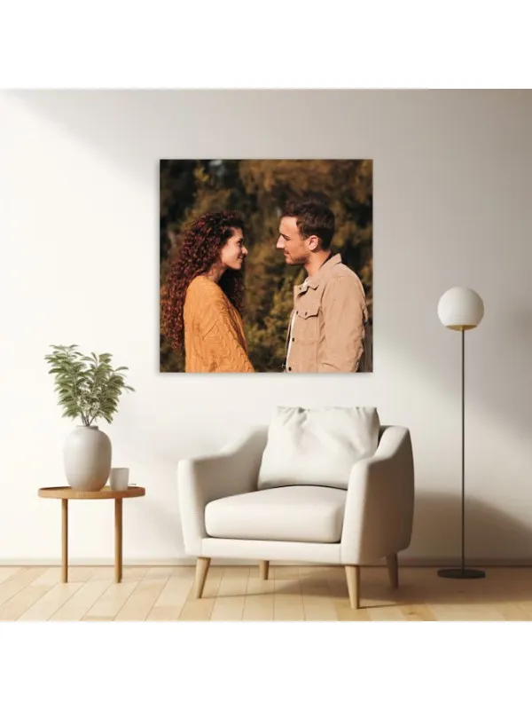 Tablou canvas personalizat cu poza ta – 40x40 cm (pătrat) — imaginea 2