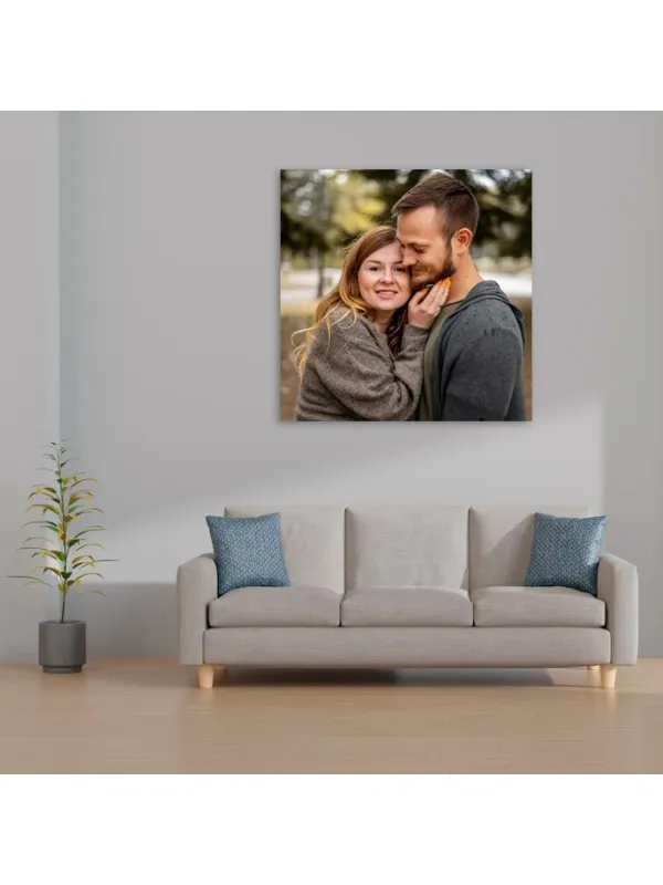 Tablou canvas personalizat cu poza ta – 70x70 cm (pătrat) — imaginea 2